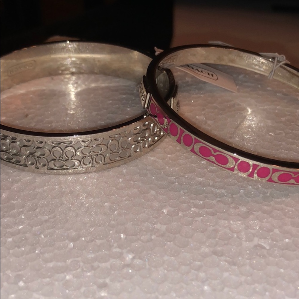 Beautiful solid coach bangle bracelets
